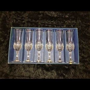 Cristal d’Arques Longchamp Champagne Glasses